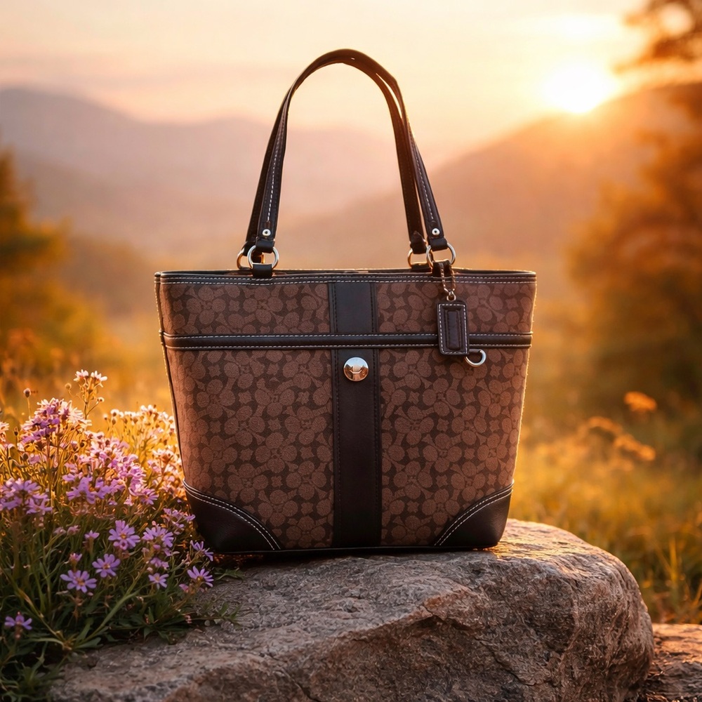 Coach  Bag Chelsea Heritage Stripe Signature Tote